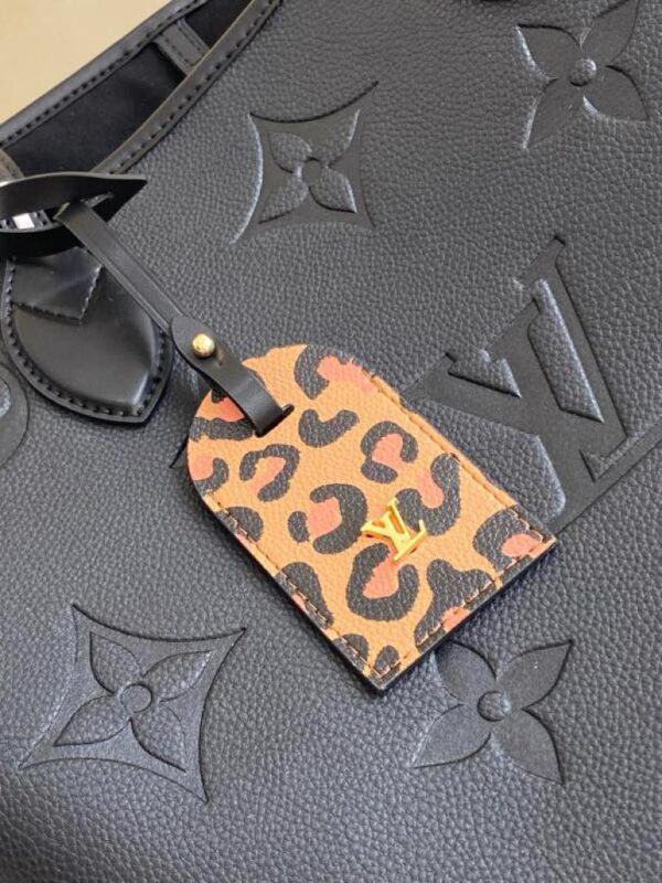 1:1 Replica Louis Vuitton LV Neverfull MM Wild At Heart Monogram Empreinte Leather Luxury Bag For Women M45856 - 12.2in/31cm