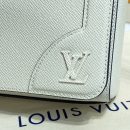 1:1 Replica Louis Vuitton LV New Flap Messenger Taiga White Unique Bag For Men - 11.1in/28.3cm