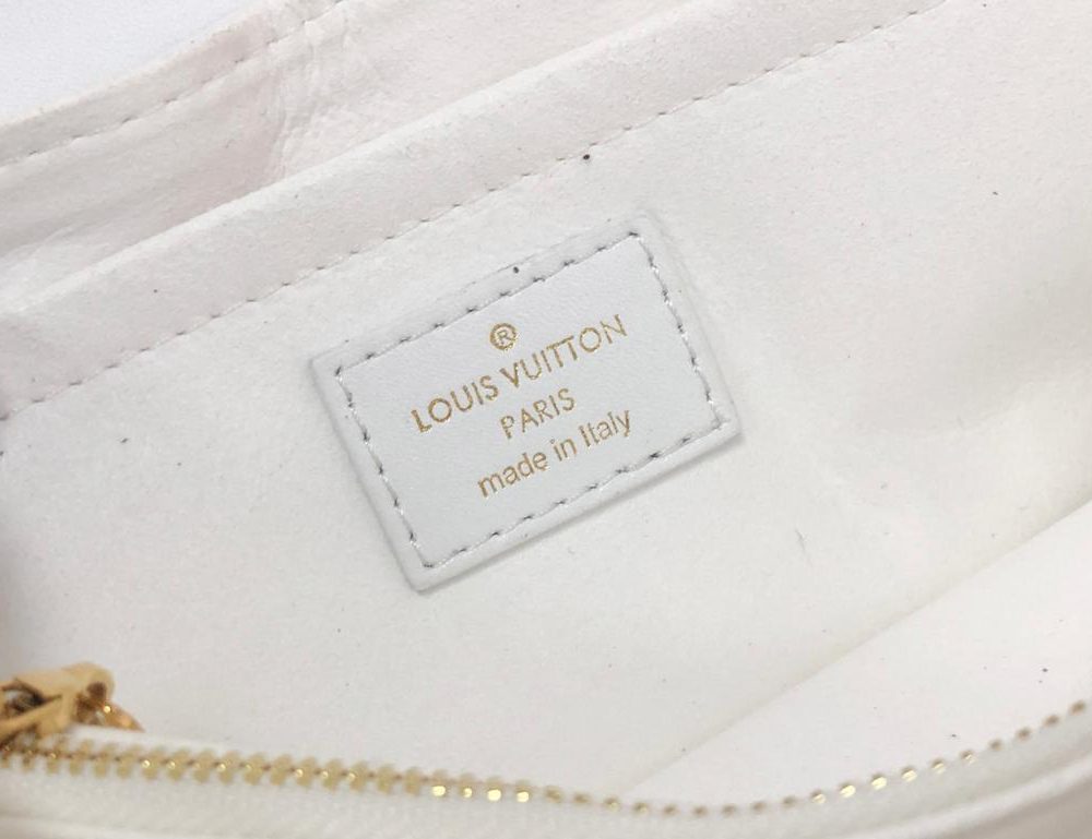 1:1 Replica Louis Vuitton LV New Wave Chain Bag White Luxury Bag For Women M58549 - 9.4in/24cm