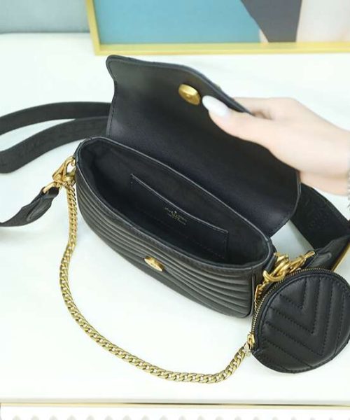 1:1 Replica Louis Vuitton LV New Wave Multi Pochette Luxury Bag For Women M56461 - 19cm / 7.5in
