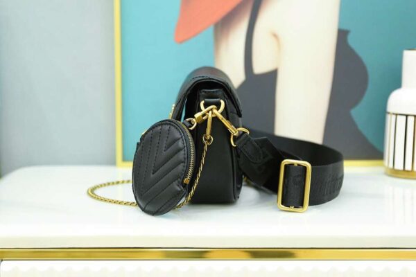 1:1 Replica Louis Vuitton LV New Wave Multi Pochette Luxury Bag For Women M56461 - 19cm / 7.5in