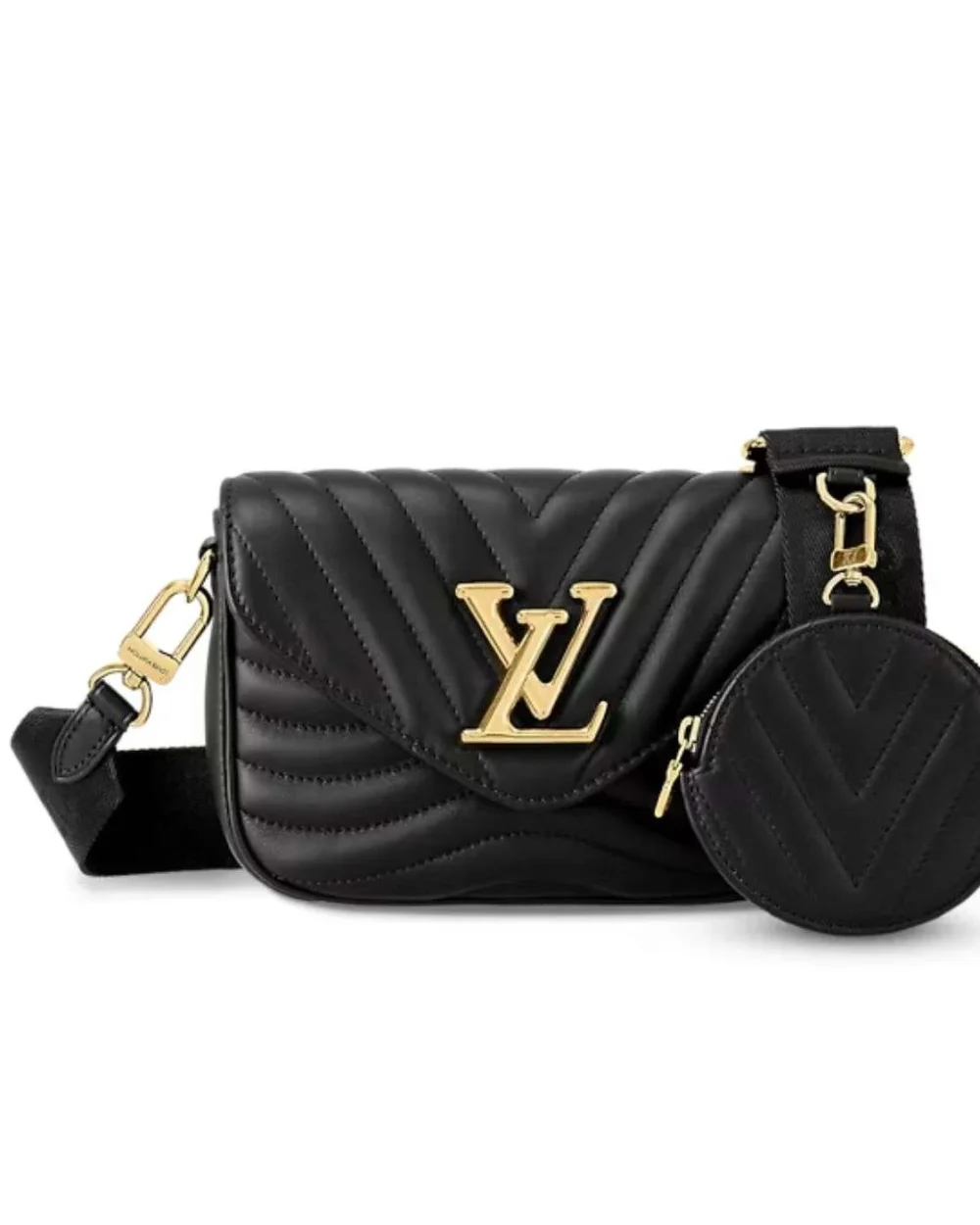 1:1 Replica Louis Vuitton LV New Wave Multi Pochette Luxury Bag For Women M56461 - 19cm / 7.5in