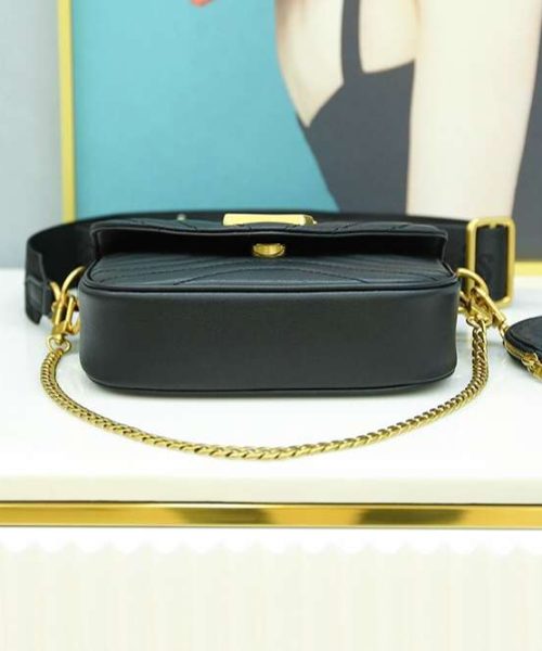 1:1 Replica Louis Vuitton LV New Wave Multi Pochette Luxury Bag For Women M56461 - 19cm / 7.5in
