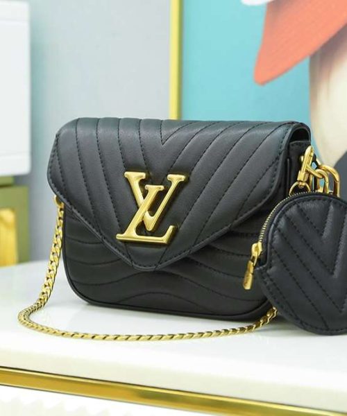 1:1 Replica Louis Vuitton LV New Wave Multi Pochette Luxury Bag For Women M56461 - 19cm / 7.5in