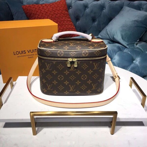1:1 Replica Louis Vuitton LV Nice BB Toiletry Pouch Monogram Canvas Luxury Bag For Women M42265 - 9.4in/24cm