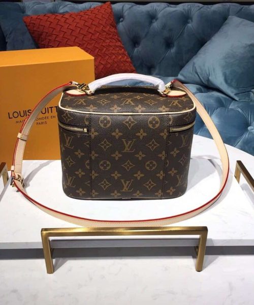 1:1 Replica Louis Vuitton LV Nice BB Toiletry Pouch Monogram Canvas Luxury Bag For Women M42265 - 9.4in/24cm