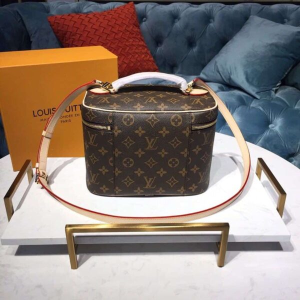 1:1 Replica Louis Vuitton LV Nice BB Toiletry Pouch Monogram Canvas Luxury Bag For Women M42265 - 9.4in/24cm