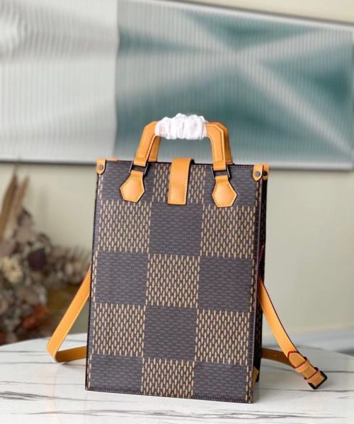 1:1 Replica Louis Vuitton LV Nigo Mini Damier Ebene And Monogram Canvas Luxury Bag For Women N40355 -35cm