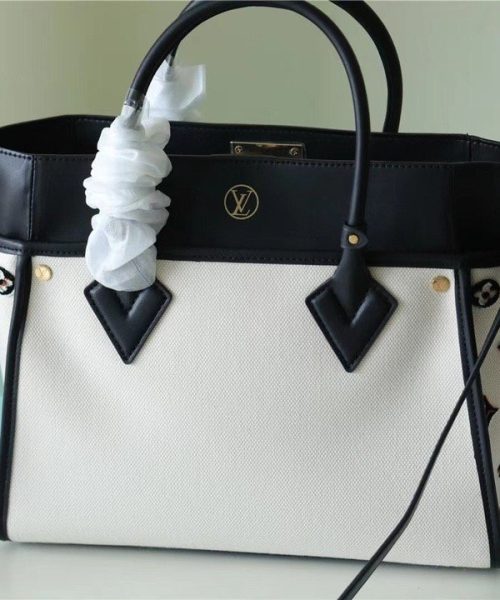 1:1 Replica Louis Vuitton LV On My Side MM Monogramr Caramel Black Luxury Bag For Women M59842 - 31cm/12.2 Inches
