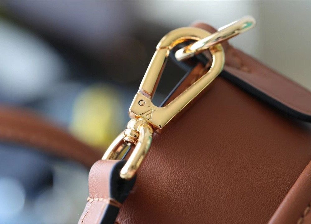 1:1 Replica Louis Vuitton LV On My Side PM High End Leather Luxury Bag For Women Caramel Brown  M59905 - 25cm/9.8 Inches