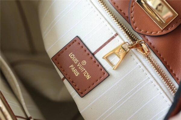 1:1 Replica Louis Vuitton LV On My Side PM High End Leather Luxury Bag For Women Caramel Brown  M59905 - 25cm/9.8 Inches