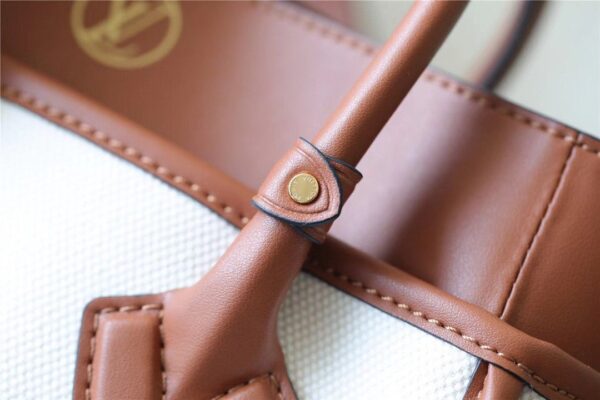 1:1 Replica Louis Vuitton LV On My Side PM High End Leather Luxury Bag For Women Caramel Brown  M59905 - 25cm/9.8 Inches