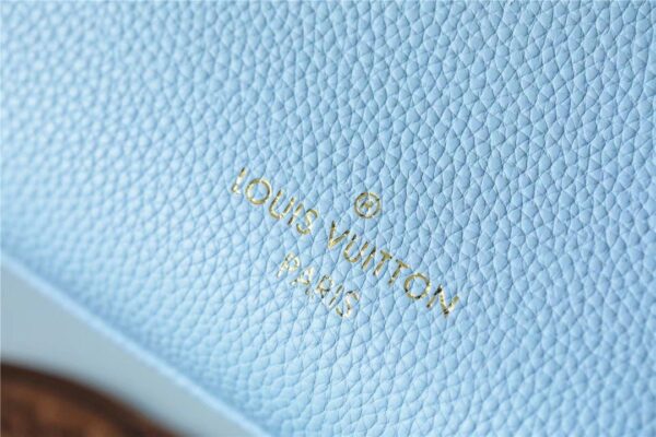 1:1 Replica Louis Vuitton LV On My Side PM Mahina Bleu Nuage Blue Luxury Bag For Women M59432 - 25cm/9.8in