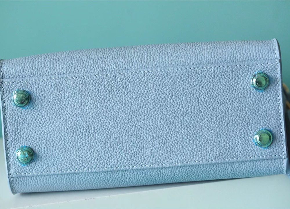 1:1 Replica Louis Vuitton LV On My Side PM Mahina Bleu Nuage Blue Luxury Bag For Women M59432 - 25cm/9.8in