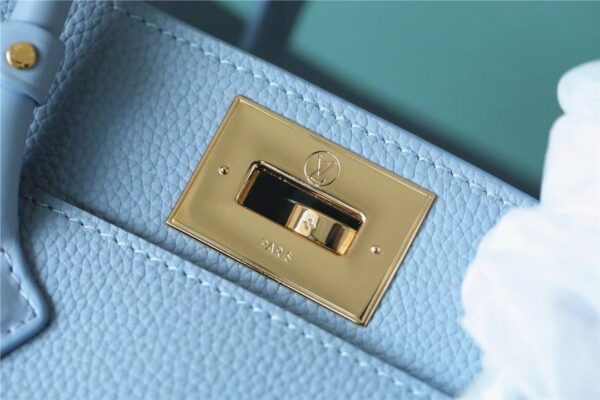 1:1 Replica Louis Vuitton LV On My Side PM Mahina Bleu Nuage Blue Luxury Bag For Women M59432 - 25cm/9.8in