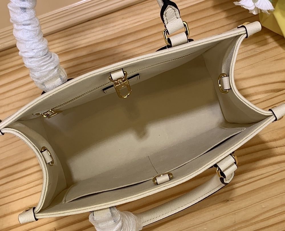 1:1 Replica Louis Vuitton LV OnTheGo PM Bag Monogram Empreinte Beige Luxury Bag For Women - 9.8in/25cm