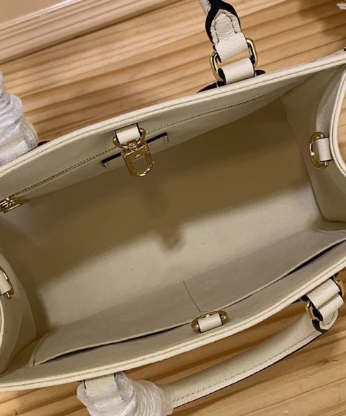 1:1 Replica Louis Vuitton LV OnTheGo PM Bag Monogram Empreinte Beige Luxury Bag For Women - 9.8in/25cm