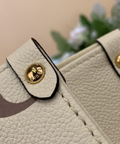 1:1 Replica Louis Vuitton LV OnTheGo PM Bag Monogram Empreinte Beige Luxury Bag For Women - 9.8in/25cm