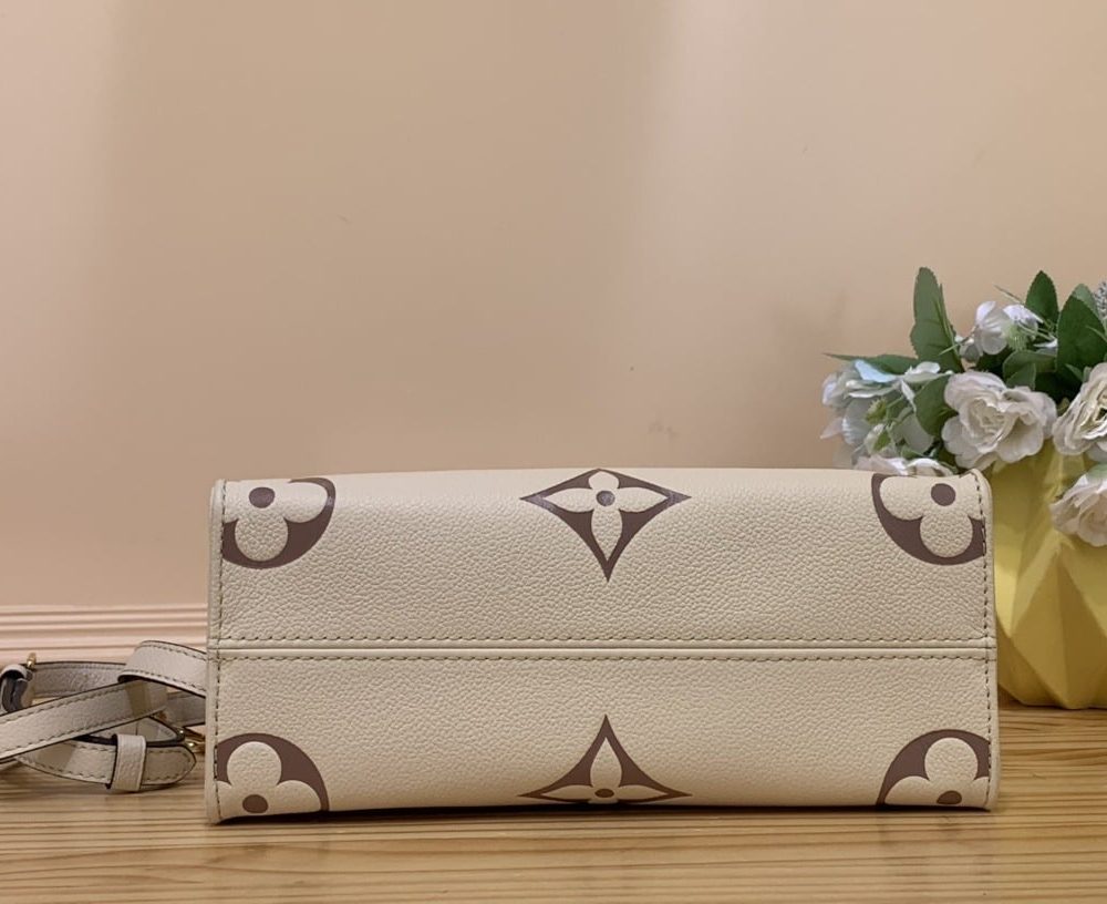 1:1 Replica Louis Vuitton LV OnTheGo PM Bag Monogram Empreinte Beige Luxury Bag For Women - 9.8in/25cm