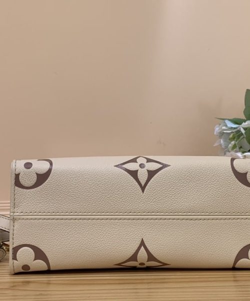 1:1 Replica Louis Vuitton LV OnTheGo PM Bag Monogram Empreinte Beige Luxury Bag For Women - 9.8in/25cm