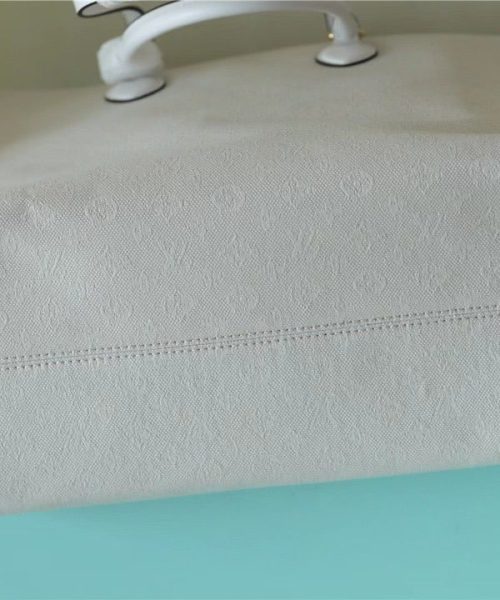 1:1 Replica Louis Vuitton LV Onthego GM Monogram Giant And Raffia White/ Yellow Luxury Bag For Women M20815 - 41cm/16.1in