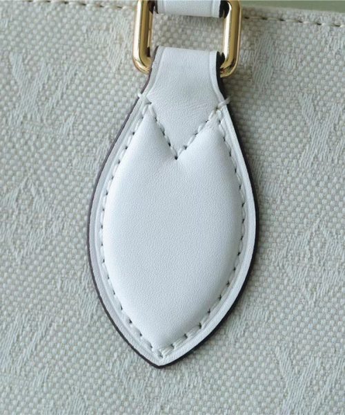 1:1 Replica Louis Vuitton LV Onthego GM Monogram Giant And Raffia White/ Yellow Luxury Bag For Women M20815 - 41cm/16.1in