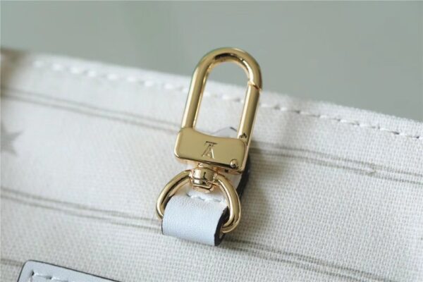 1:1 Replica Louis Vuitton LV Onthego GM Monogram Giant And Raffia White/ Yellow Luxury Bag For Women M20815 - 41cm/16.1in