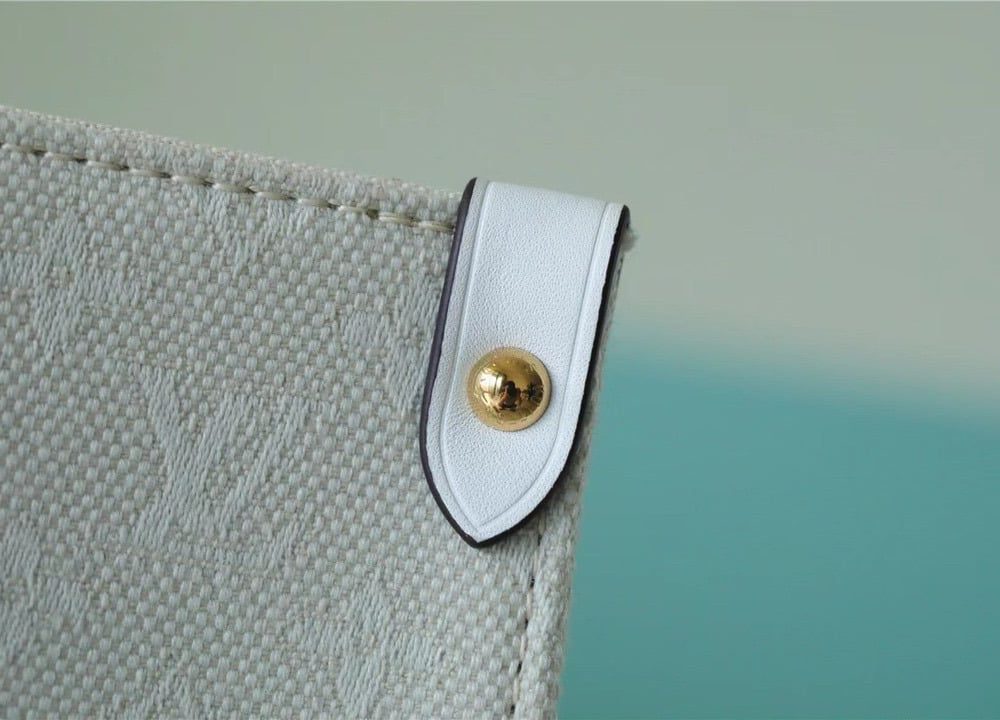 1:1 Replica Louis Vuitton LV Onthego GM Monogram Giant And Raffia White/ Yellow Luxury Bag For Women M20815 - 41cm/16.1in