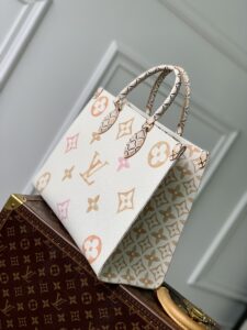 1:1 Replica Louis Vuitton LV OnTheGo MM Beige Essential Bag For Women M22975 - 35cm/ 13.8in
