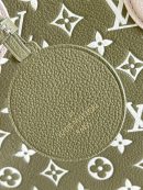 1:1 Replica Louis Vuitton LV Onthego MM Monogram Empreinte Khaki Green Luxury Bag For Women M46060 - 35cm