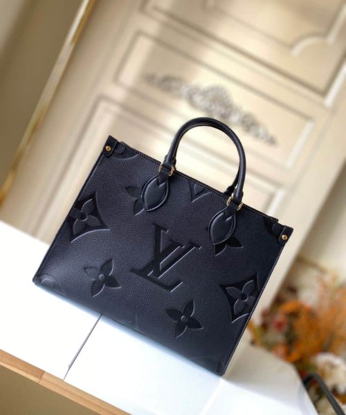 1:1 Replica Louis Vuitton LV Onthego MM Monogram Empreinte Leather Luxury Bag For Women M45595 - 35cm