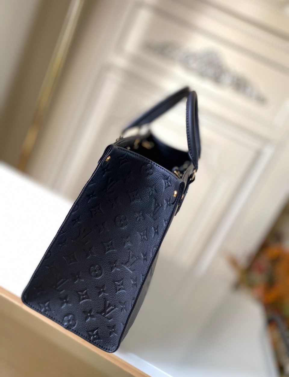 1:1 Replica Louis Vuitton LV Onthego MM Monogram Empreinte Leather Luxury Bag For Women M45595 - 35cm