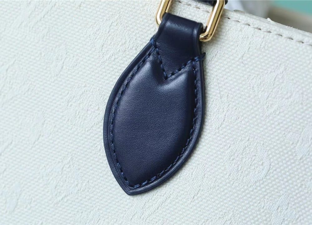 1:1 Replica Louis Vuitton LV Onthego MM Monogram Giant And Raffia White/ Black Luxury Bag For Women - 35cm/13.8in