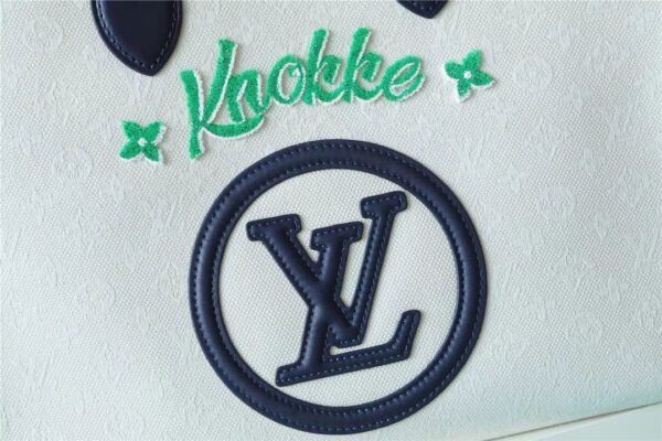 1:1 Replica Louis Vuitton LV Onthego MM Monogram Giant And Raffia White/ Black Luxury Bag For Women - 35cm/13.8in