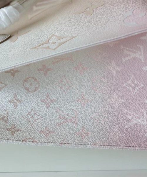 1:1 Replica Louis Vuitton LV Onthego MM Monogram Canvas Sunset Kaki Luxury Bag For Women M20510 - 13.8in/35cm