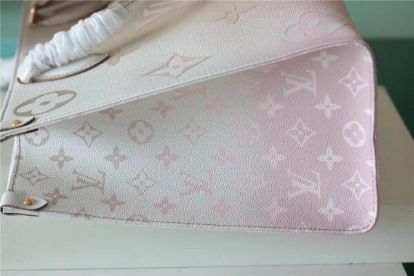 1:1 Replica Louis Vuitton LV Onthego MM Monogram Canvas Sunset Kaki Luxury Bag For Women M20510 - 13.8in/35cm