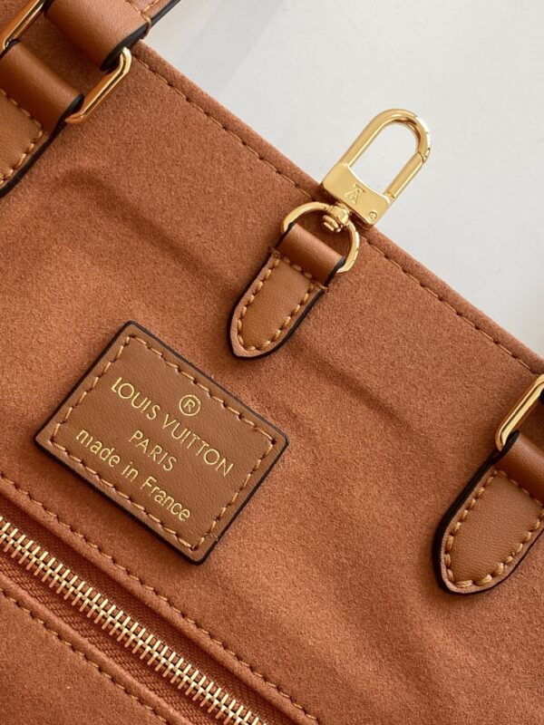1:1 Replica Louis Vuitton LV Onthego MM Monogram Empreinte Arizona Brown Luxury Bag For Women M46015 - 13.8in/35cm