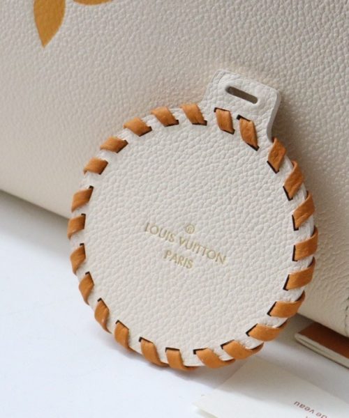 1:1 Replica Louis Vuitton LV OnTheGo MM Monogram Empreinte Cream Luxury Bag For Women M45717 - 13.8in/35cm