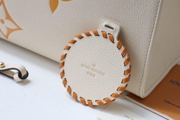 1:1 Replica Louis Vuitton LV OnTheGo MM Monogram Empreinte Cream Luxury Bag For Women M45717 - 13.8in/35cm