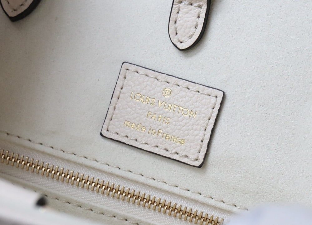 1:1 Replica Louis Vuitton LV OnTheGo MM Monogram Empreinte Cream Luxury Bag For Women M45717 - 13.8in/35cm