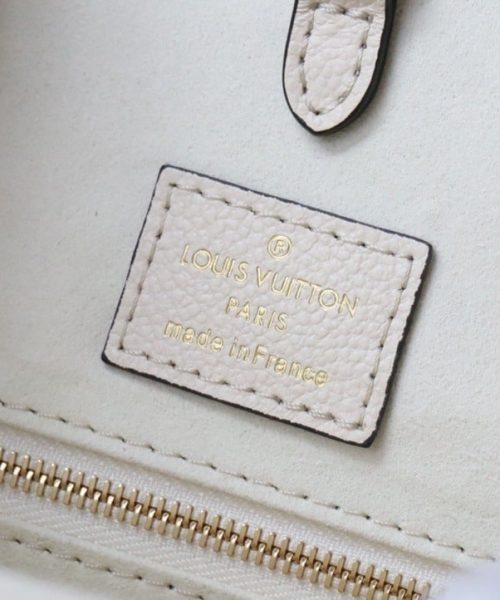 1:1 Replica Louis Vuitton LV OnTheGo MM Monogram Empreinte Cream Luxury Bag For Women M45717 - 13.8in/35cm