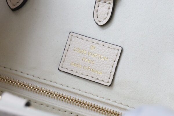 1:1 Replica Louis Vuitton LV OnTheGo MM Monogram Empreinte Cream Luxury Bag For Women M45717 - 13.8in/35cm