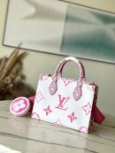 1:1 Replica Louis Vuitton LV OnTheGo PM Tote Pink Luxury Bag For Women M22976 - 24.8cm/ 9.8in