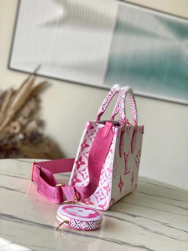 1:1 Replica Louis Vuitton LV OnTheGo PM Tote Pink Luxury Bag For Women M22976 - 24.8cm/ 9.8in