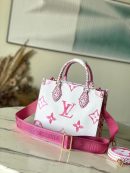 1:1 Replica Louis Vuitton LV OnTheGo PM Tote Pink Luxury Bag For Women M22976 - 24.8cm/ 9.8in