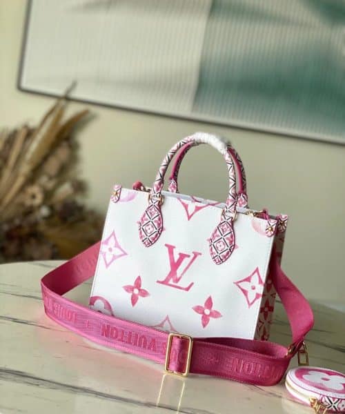1:1 Replica Louis Vuitton LV OnTheGo PM Tote Pink Luxury Bag For Women M22976 - 24.8cm/ 9.8in