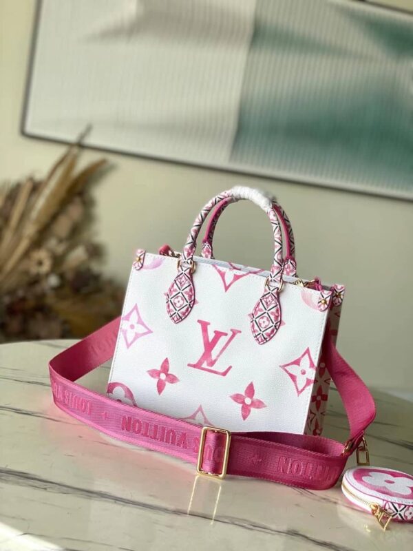 1:1 Replica Louis Vuitton LV OnTheGo PM Tote Pink Luxury Bag For Women M22976 - 24.8cm/ 9.8in