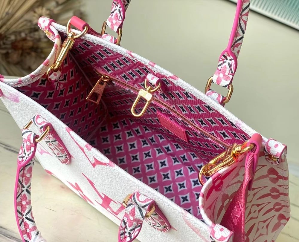 1:1 Replica Louis Vuitton LV OnTheGo PM Tote Pink Luxury Bag For Women M22976 - 24.8cm/ 9.8in
