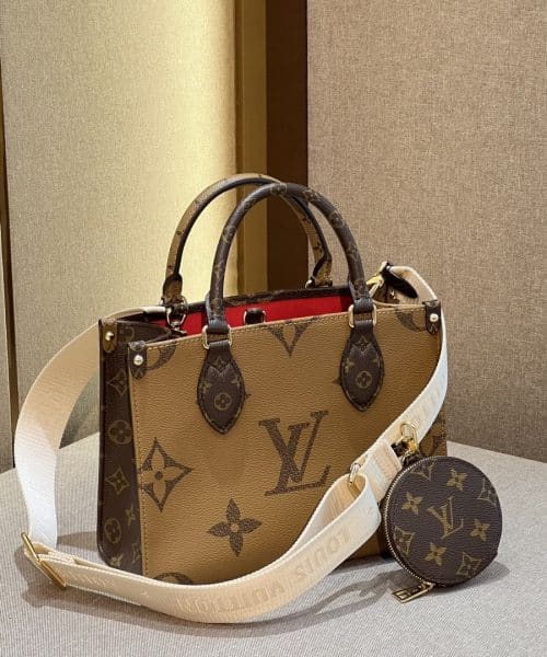 1:1 Replica Louis Vuitton LV OnTheGo PM Monogram Canvas Brown Luxury Bag For Women M46373 - 9.8in/25 cm