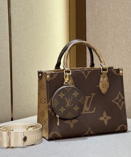 1:1 Replica Louis Vuitton LV OnTheGo PM Monogram Canvas Brown Luxury Bag For Women M46373 - 9.8in/25 cm